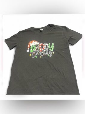 Black 'Daddy Claus' Holiday Graphic Tee